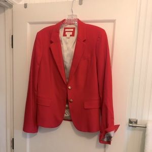 J.Crew schoolboy blazer, red with striped lining 8